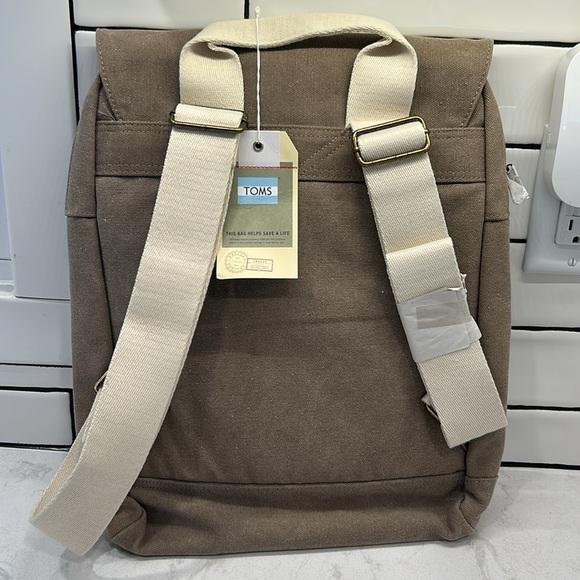Toms Trekker Canvas Backpack Dessert Taupe - Women's - Picture 3 of 13